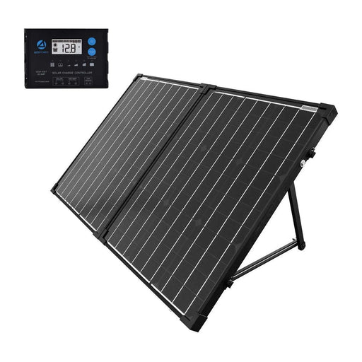 ACOPower 100W 12V Portable Solar Panel Kit, Foldable Mono Suitcase, ProteusX Waterproof 20A Charge Controller