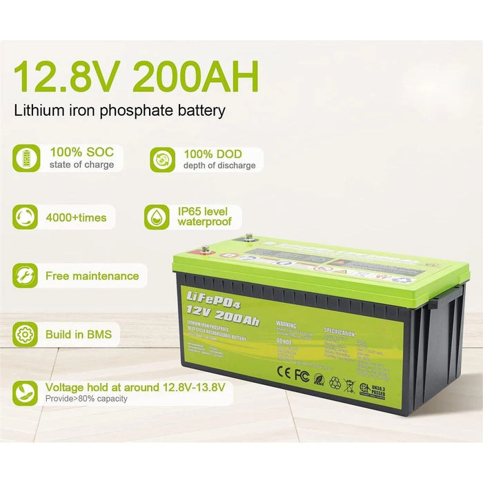 ACOPower 12V 200Ah LiFePO4 Deep Cycle Lithium Battery