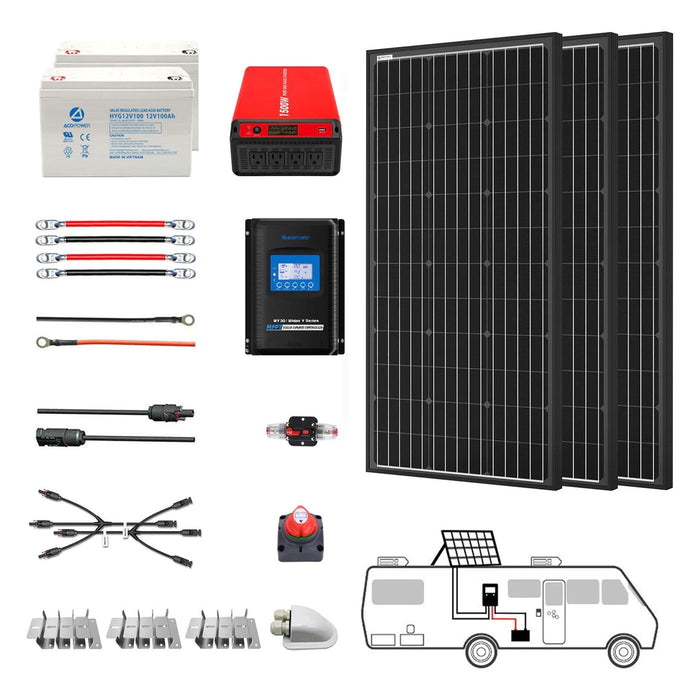 ACOPower 300W Mono RV Solar System