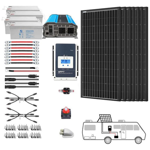 ACOPower 600W Mono Black RV Solar System