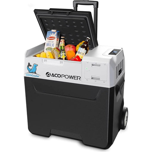 ACOPower LiONCooler X50A Combo, Portable Solar Freezer & Extra Backup 173Wh Battery | 52 Quarts