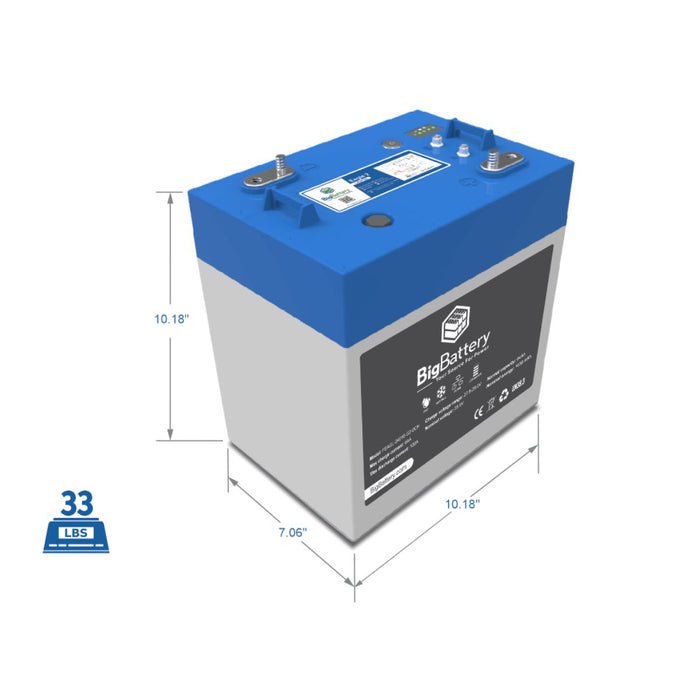 BigBattery 24V-1.63 kWh LiFePO4 Eagle 2 Battery FEAGL-24016-G2-0CH