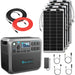 Bluetti AC200P 2000Wh 2000W Solar Generator + 100W Flexible Monocrystalline Solar Panel Kit 4 Panels (400W Total)
