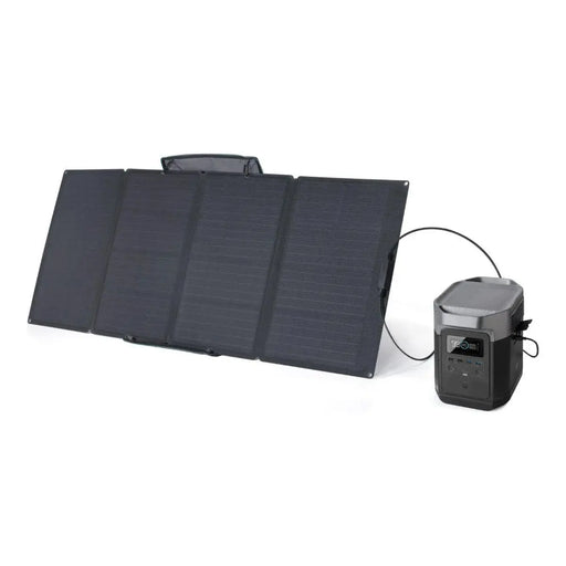 EcoFlow DELTA 1300 + 160 Watt Portable Solar Panel Generator Kit