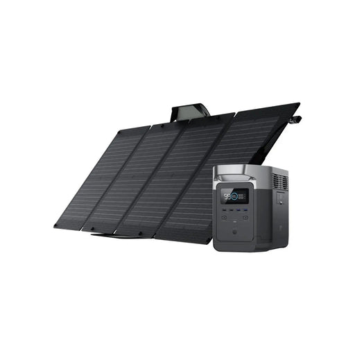 EcoFlow DELTA Max 2000 + 110 Watt Portable Solar Panel Generator Kit