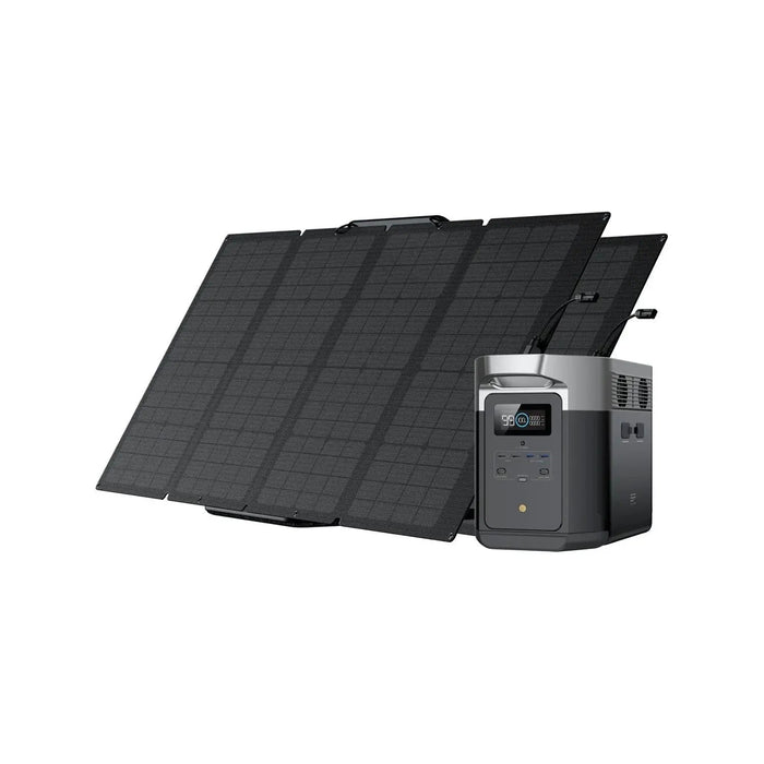 EcoFlow DELTA Max 2000 + 160 Watt Portable Solar Panel Generator Kit