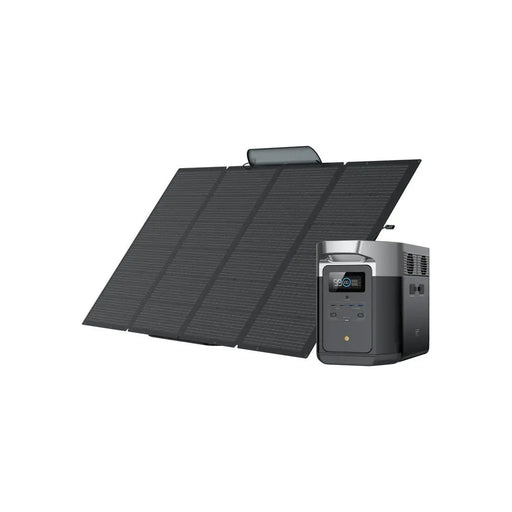 EcoFlow DELTA Max 2000 + 400 Watt Portable Solar Panel Generator Kit