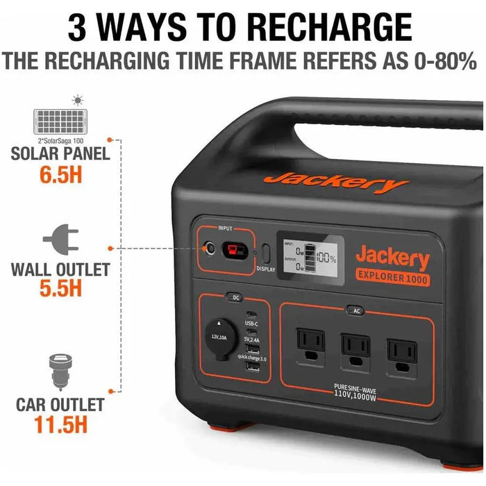 Jackery Explorer 1000 Portable Power Station