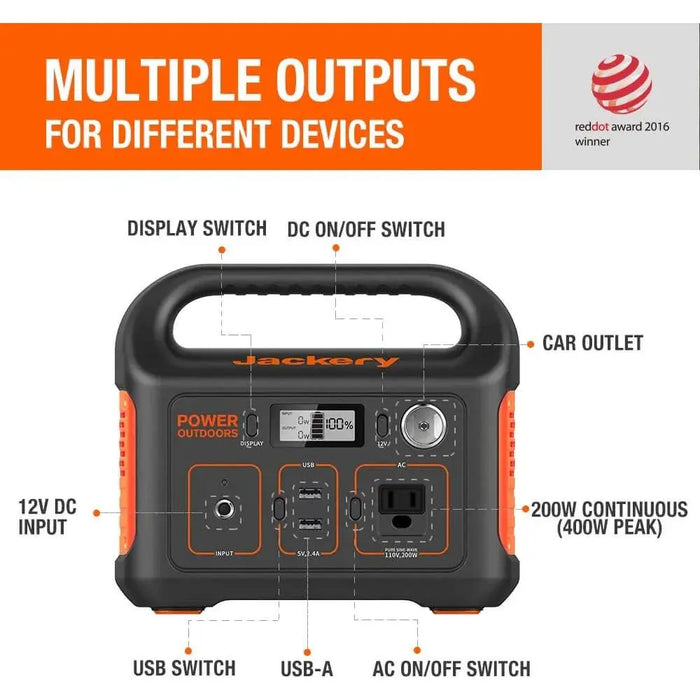 Jackery Solar Generator 290 Portable Solar Kit