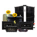 Lion Energy 12V Lithium Battery 210Ah Solar Power System with Inverter 2 - UT 1300s w/ charger + 2 warmers + Panel 999RV255