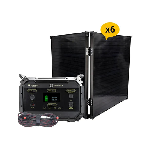 Lion Energy Safari ME Portable Power Station Bundle + 6 Panels 999ME142