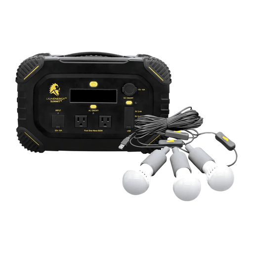 Lion Energy Summit 665Wh / 530W Bluetooth Portable Generator Kit + Choose Your Custom Bundle Solar Generator Kit