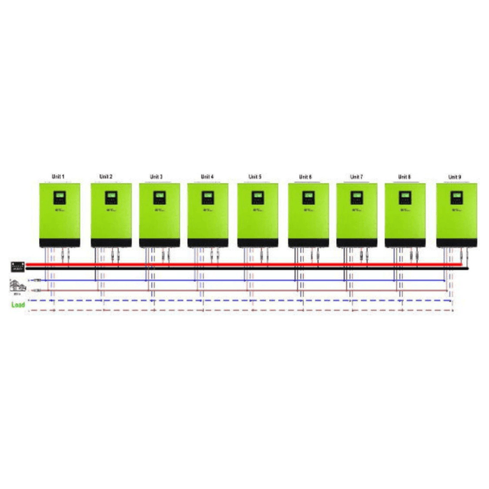 MPP Solar LV2424 Hybrid Inverter 2400W 24V 120V Output + 2kW Solar Input 80A MPPT Charge Controller