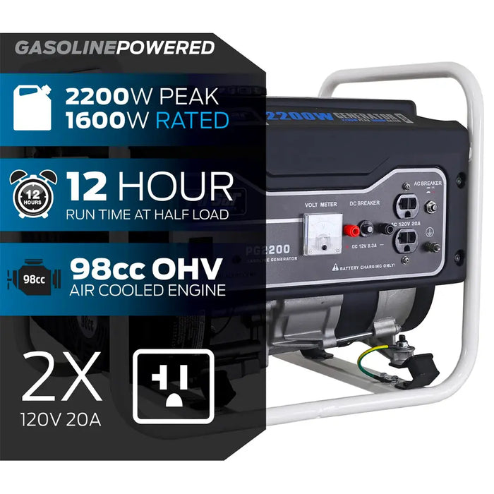 Pulsar PG2200R 2200 Watt Generator