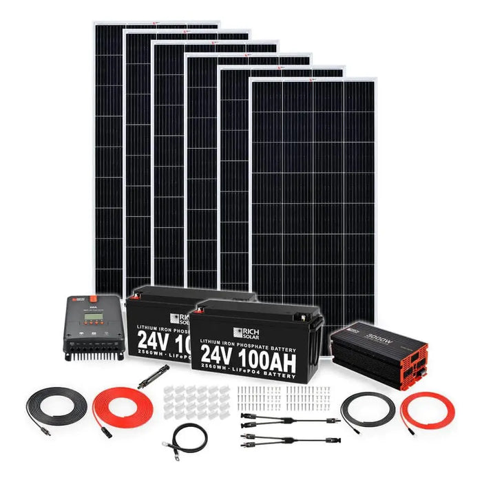 Rich Solar 1200 Watt 24V Complete Solar Kit