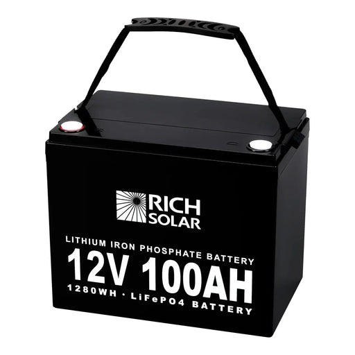 Rich Solar 12V 100Ah LiFePO4 Lithium Iron Phosphate Battery