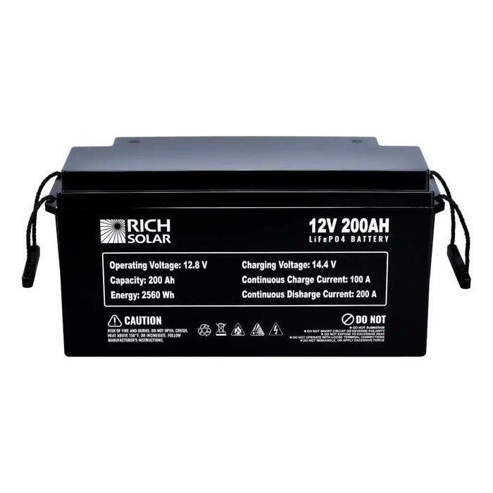 Rich Solar 12V 200Ah LiFePO4 Lithium Iron Phosphate Battery