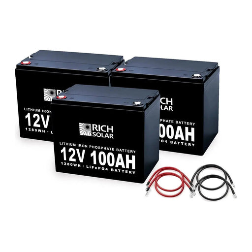 Rich Solar 12V 300AH 3.8kWh Lithium Battery Bank