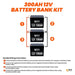 Rich Solar 12V 300AH 3.8kWh Lithium Battery Bank