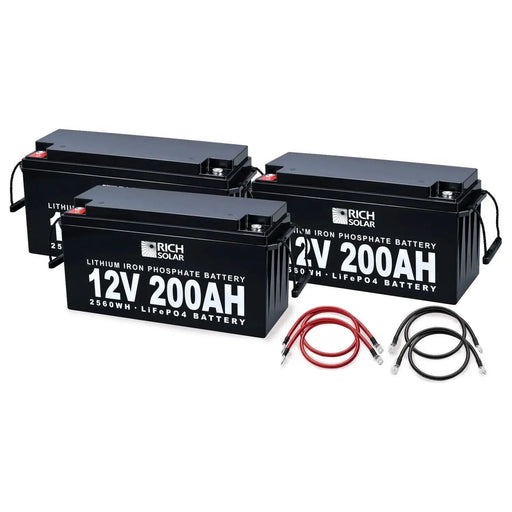 Rich Solar 12V 600AH 7.6kWh Lithium Battery Bank