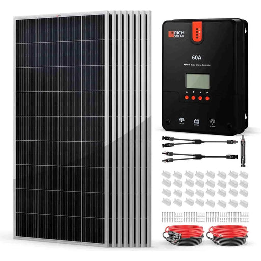 Rich Solar 1600 Watt Solar Kit With 60A MPPT Charge Controller