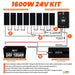 Rich Solar 1600 Watt Solar Kit With 60A MPPT Charge Controller