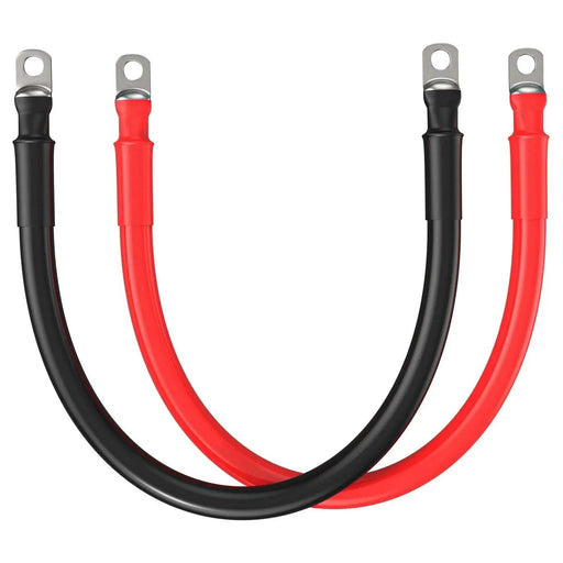 Rich Solar 2 Gauge (AWG) Black and Red Pure Copper Inverter Battery Cables