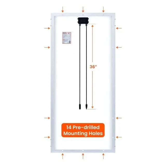 Rich Solar MEGA 200 Watt Monocrystalline 24V Solar Panel