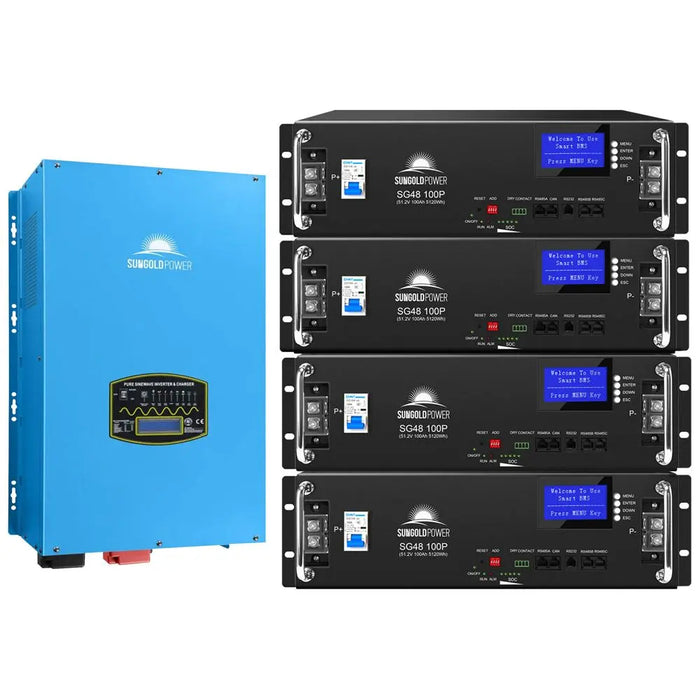 SunGoldPower 15000W 48V Split Phase Pure Sine Wave Inverter Charger