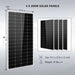 SunGoldPower 3000W 24V Inverter + 120V Output Lithium Battery + 800 Watts Solar Panel Solar Kit SGKT-3PRO