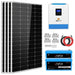 SunGoldPower 3000W 24V Inverter + 120V Output Lithium Battery + 800 Watts Solar Panel Solar Kit SGKT-3PRO