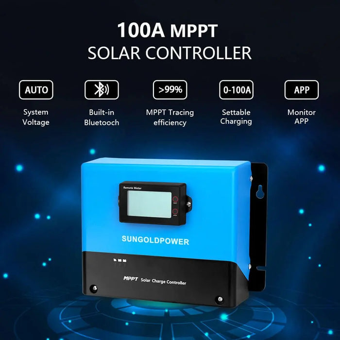 SunGoldPower 6000W 24VDC 120V/240V Inverter + LIFEPO4 10.24KWH Lithium Battery + 6 x 370 Watts Solar Panels Off-Grid Solar Kit SGK-PRO62